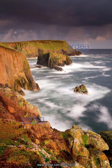 : Land's End - cliffs and sea spray : Land's End - cliffs and sea spray