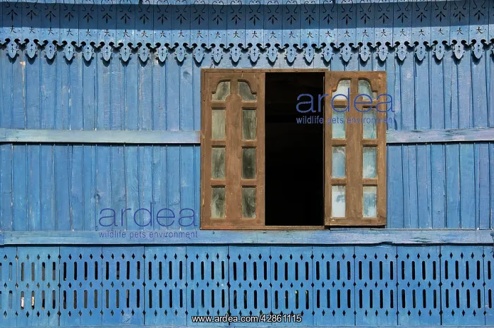 : Laos - Detail of a facade in Luang Prabang : Laos - Detail of a facade in Luang Prabang