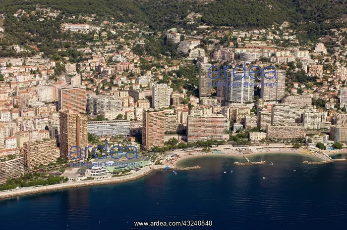  : Larvotto beach Montecarlo, View from Helicopter