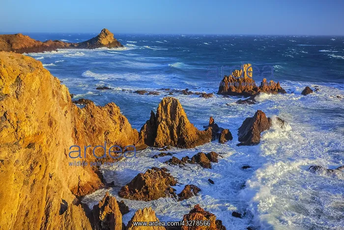 : Las Sirenas - famous rock cliffs and sea stacks : Las Sirenas - famous rock cliffs and sea stacks