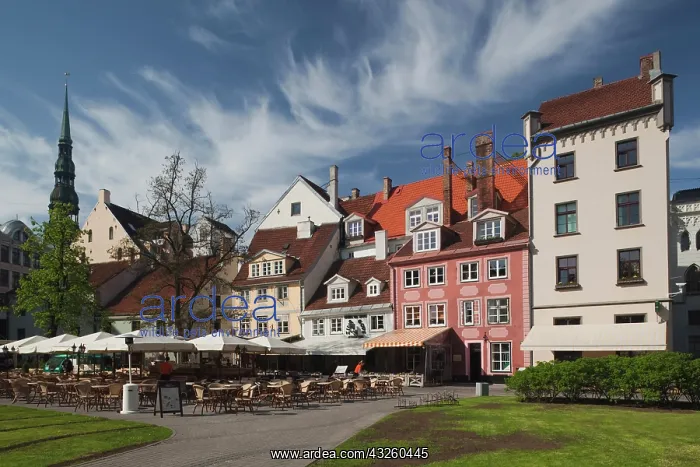 : Latvia, Riga, Old Riga, Vecriga, cafes on : Latvia, Riga, Old Riga, Vecriga, cafes on