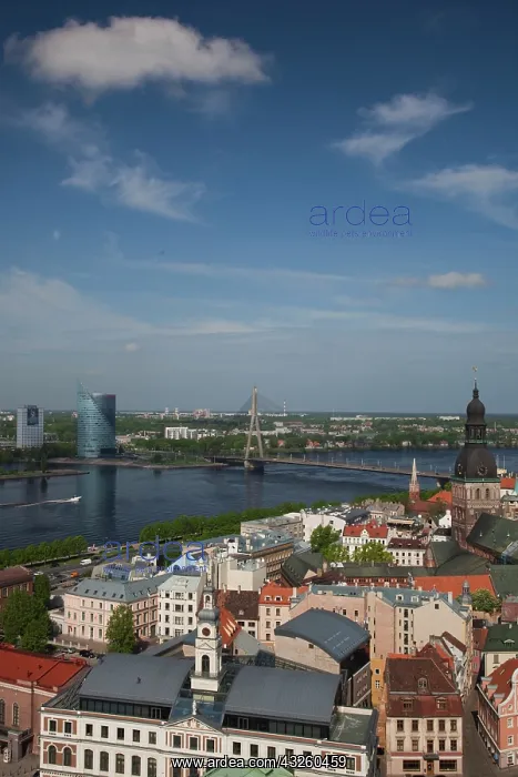  : Latvia, Riga, Old Riga, Vecriga, elevated