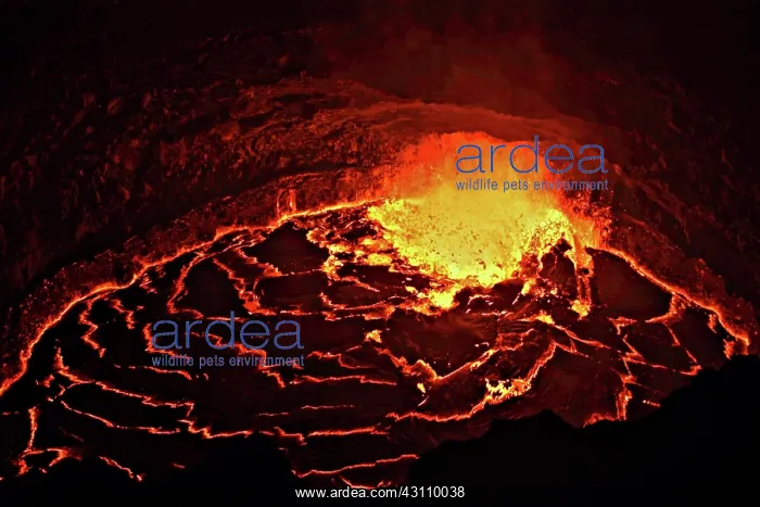 : Lava Erupting in a Volcanic Vent : Lava Erupting in a Volcanic Vent