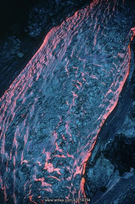 : Lava Flow, Kilauea Volcano, Hawaii : Lava Flow, Kilauea Volcano, Hawaii