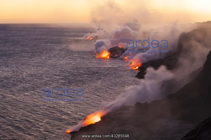 : Lava from the Kalapana Lava Flow cools as it fl : Lava from the Kalapana Lava Flow cools as it fl