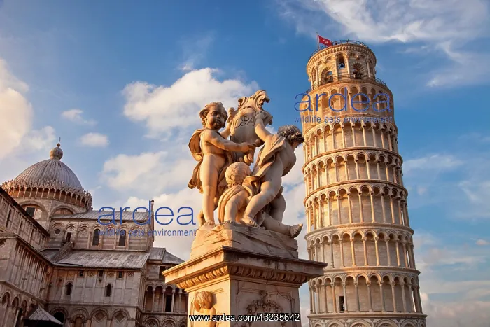 : Leaning Tower of Pisa and Duomo Santa Maria : Leaning Tower of Pisa and Duomo Santa Maria