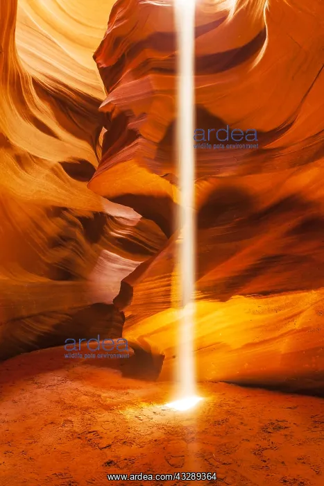 : A light beam shines down into a chamber in Uppe : A light beam shines down into a chamber in Uppe