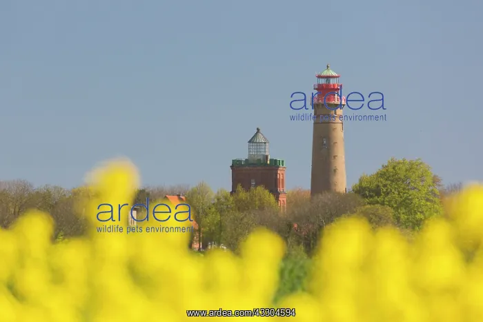 : The two lighthouses at Cape Arkona - the northernmost : The two lighthouses at Cape Arkona - the northernmost