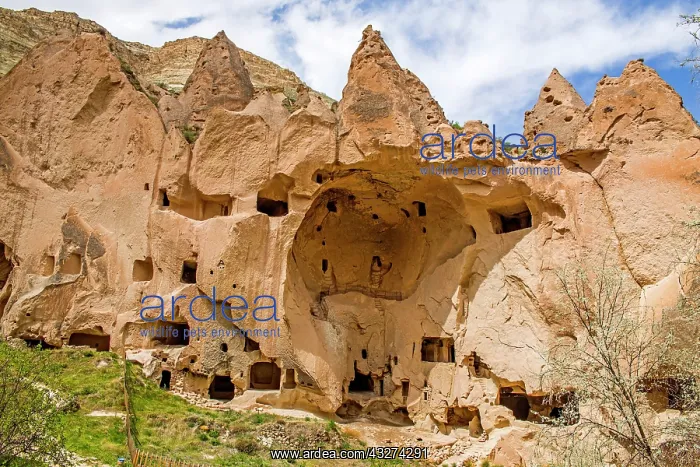 : Living caves, Zelve Valley, fantastic tuff formations : Living caves, Zelve Valley, fantastic tuff formations