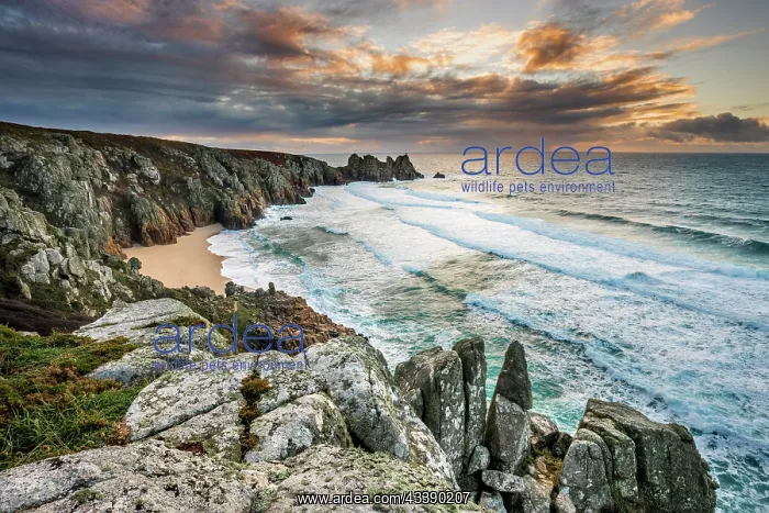 : Logan Rock - Porthcurno - Cornwall - UK : Logan Rock - Porthcurno - Cornwall - UK