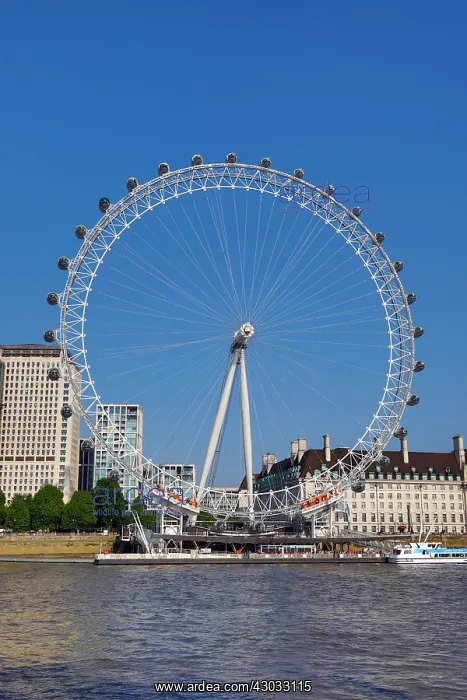 : The London Eye on the Southbank, London, England : The London Eye on the Southbank, London, England