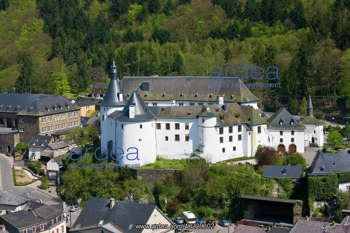 : Luxembourg, Clervaux. High angle view of : Luxembourg, Clervaux. High angle view of