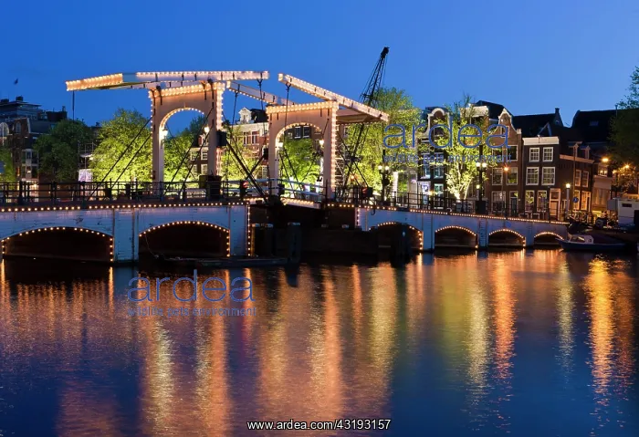 : Magere Brug, drawbridge, Herengracht, Amstel river : Magere Brug, drawbridge, Herengracht, Amstel river