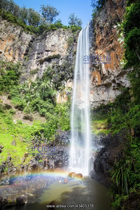  : The majestic and iconic Purling Brook Falls on a w
