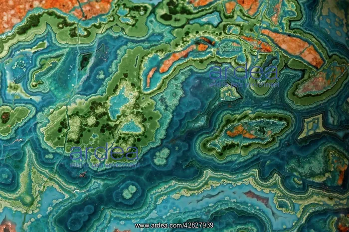 : Malachite and azurite mined from Bagdad Copper Mine : Malachite and azurite mined from Bagdad Copper Mine
