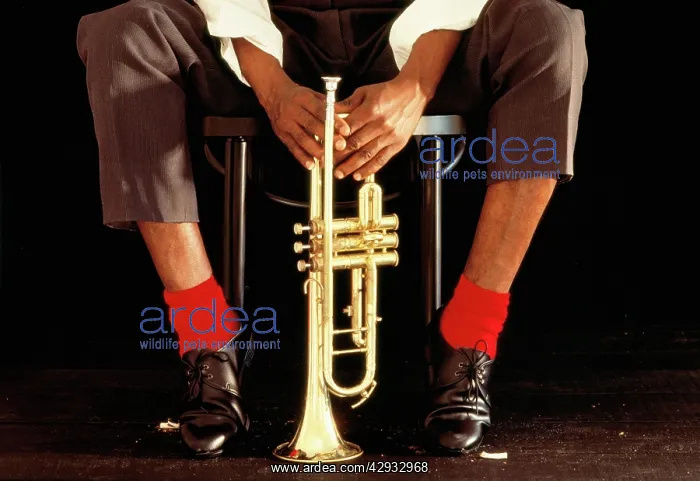 : Man - with trumpet : Man - with trumpet