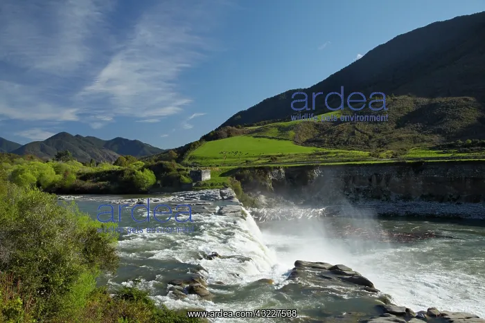 : Maruia Falls and Maruia River, near Murchison : Maruia Falls and Maruia River, near Murchison