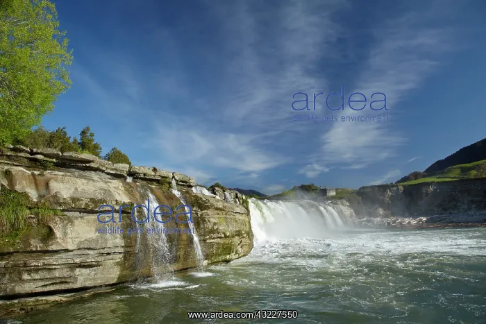 : Maruia Falls and Maruia River, near Murchison : Maruia Falls and Maruia River, near Murchison