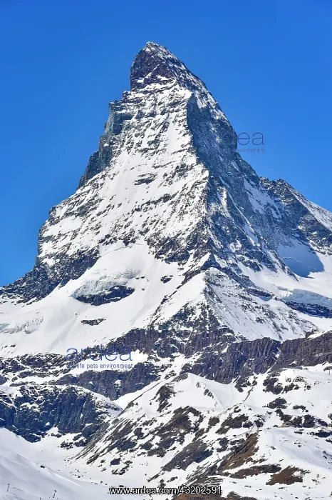 : Matterhorn peak with snow, Zermatt, Switzerland : Matterhorn peak with snow, Zermatt, Switzerland