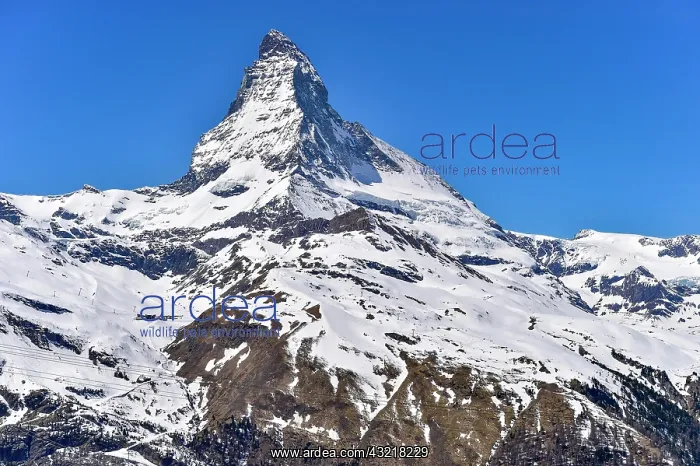 : Matterhorn peak with snow, Zermatt, Switzerland : Matterhorn peak with snow, Zermatt, Switzerland