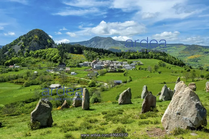 : Megalithic Land Art Installation Near Boric e Village in the : Megalithic Land Art Installation Near Boric e Village in the
