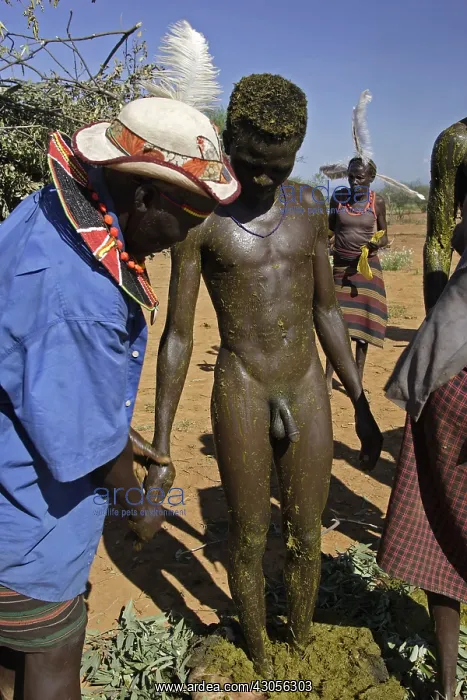 : Men during the Pokot Sapana Ceremony Kenya : Men during the Pokot Sapana Ceremony Kenya