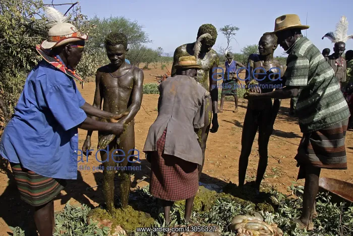 : Men during the Pokot Sapana Ceremony Kenya : Men during the Pokot Sapana Ceremony Kenya
