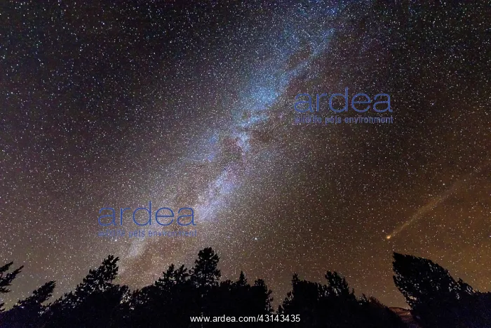 : Meteor and Milky Way in the sky of the Alps, Vanoise : Meteor and Milky Way in the sky of the Alps, Vanoise