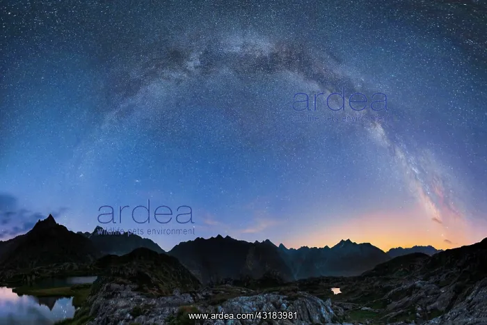 : Milky Way at Grimsel Pass, Switzerland, Europe : Milky Way at Grimsel Pass, Switzerland, Europe