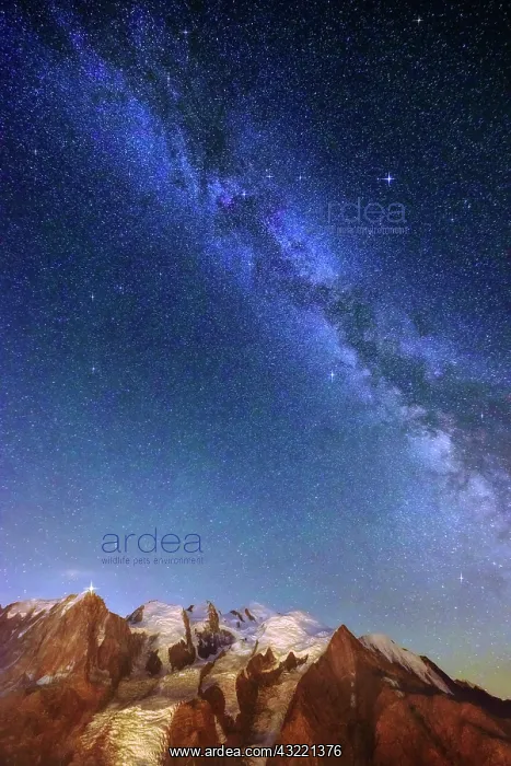 : Milky Way seen from Br&, x9da5;nt, Massif des Aiguilles : Milky Way seen from Br&, x9da5;nt, Massif des Aiguilles