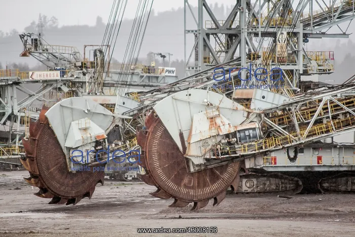 : Mining bucket-wheel excavator at coal mine As Pontes : Mining bucket-wheel excavator at coal mine As Pontes