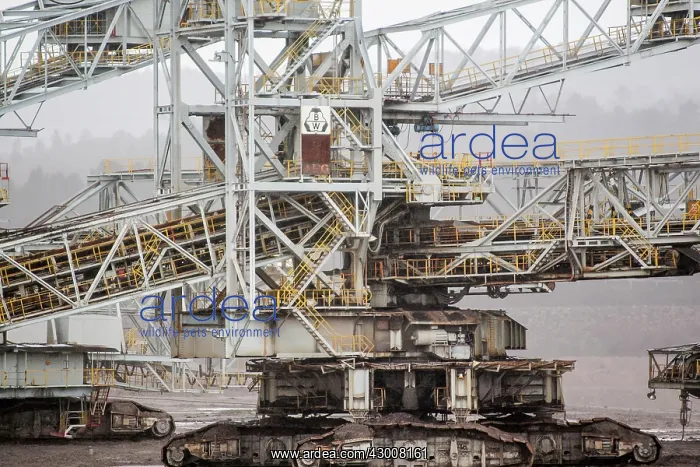 : Mining bucket-wheel excavator at coal mine As Pontes : Mining bucket-wheel excavator at coal mine As Pontes