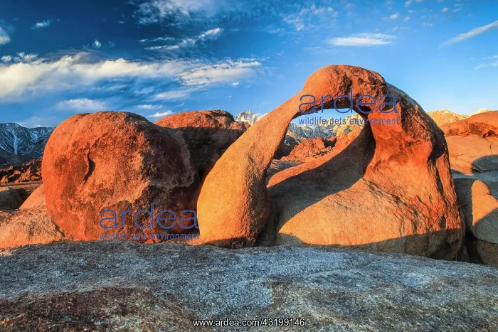: Mobius Arch, Alabama Hills, California, USA, North : Mobius Arch, Alabama Hills, California, USA, North