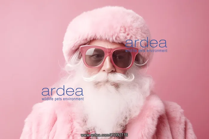 : Modern Santa Claus interpretation with old man with : Modern Santa Claus interpretation with old man with