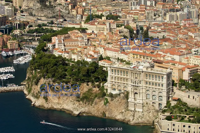 : Monaco Oceanography Museum and Monaco, View : Monaco Oceanography Museum and Monaco, View