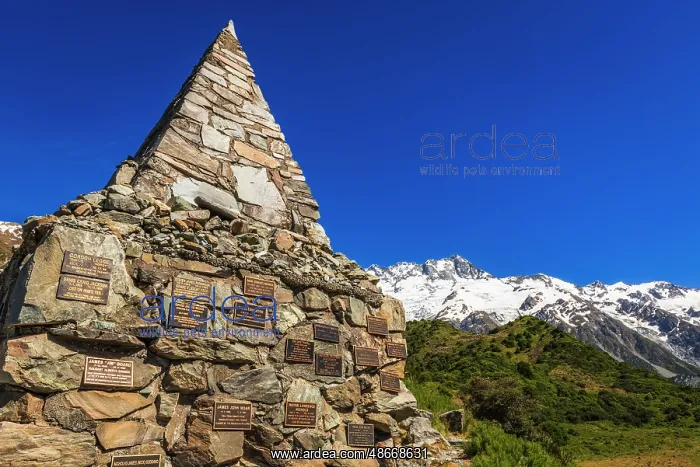 : Monument to those who died in the park, Aoraki Mount Cook : Monument to those who died in the park, Aoraki Mount Cook