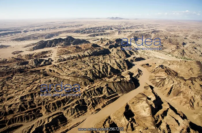 : The Moon Valley from the air - landscape showing : The Moon Valley from the air - landscape showing