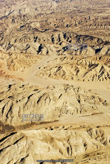 : The Moon Valley from the air - landscape showing : The Moon Valley from the air - landscape showing