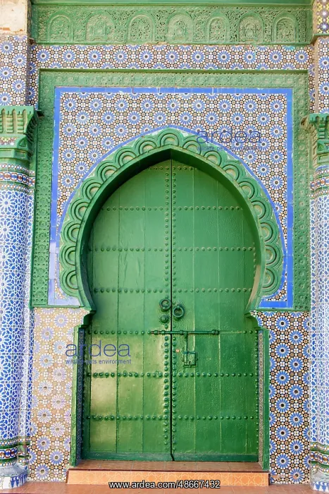 : Moorish gate or doorway at the Sidi Bou Abid Mosque, Grand : Moorish gate or doorway at the Sidi Bou Abid Mosque, Grand