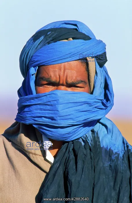 : Morocco - berber at Tinfou, dressing up as the : Morocco - berber at Tinfou, dressing up as the