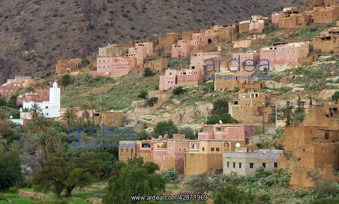 : Morocco - The brightly painted houses of the Ameln : Morocco - The brightly painted houses of the Ameln