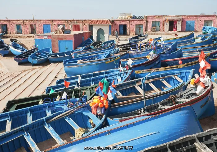 : Morocco - The picturesque fishing harbour of Pointe : Morocco - The picturesque fishing harbour of Pointe