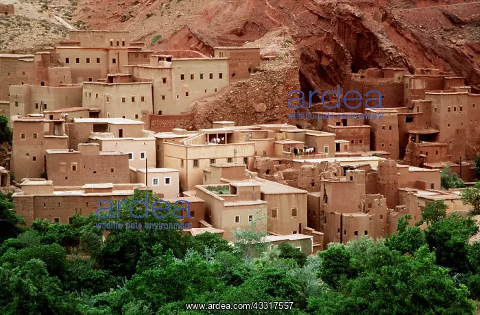 : MOROCCO - Village in Dades Valley : MOROCCO - Village in Dades Valley