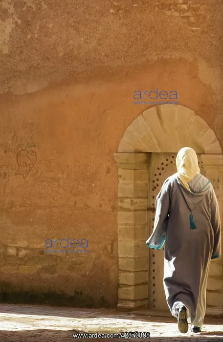 : Morocco - Woman in the Medina (= the original Arab : Morocco - Woman in the Medina (= the original Arab