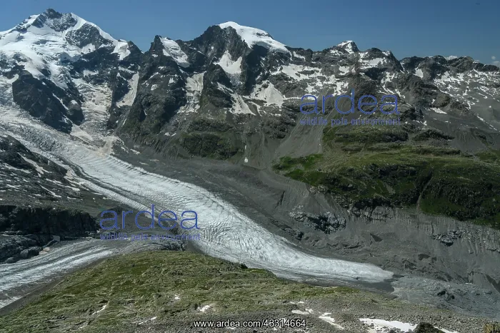 : The Morteratschgletscher, or Morteratsch Glacier : The Morteratschgletscher, or Morteratsch Glacier