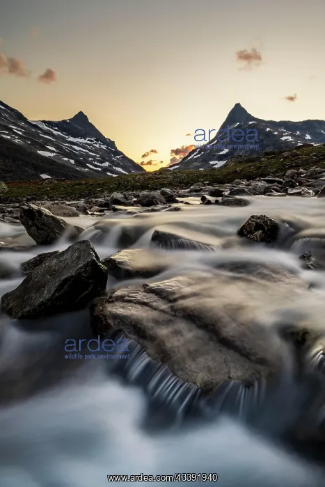  : Mount Hjelledalstinden and Mount Falketind, Koldedalen