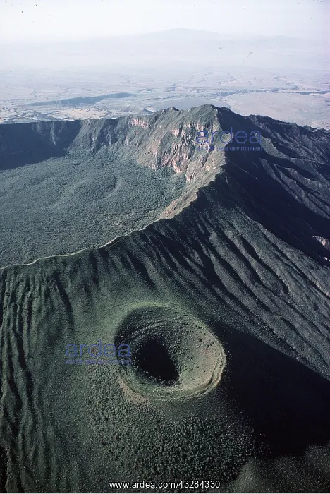 : Mount Longonot - aerial view : Mount Longonot - aerial view