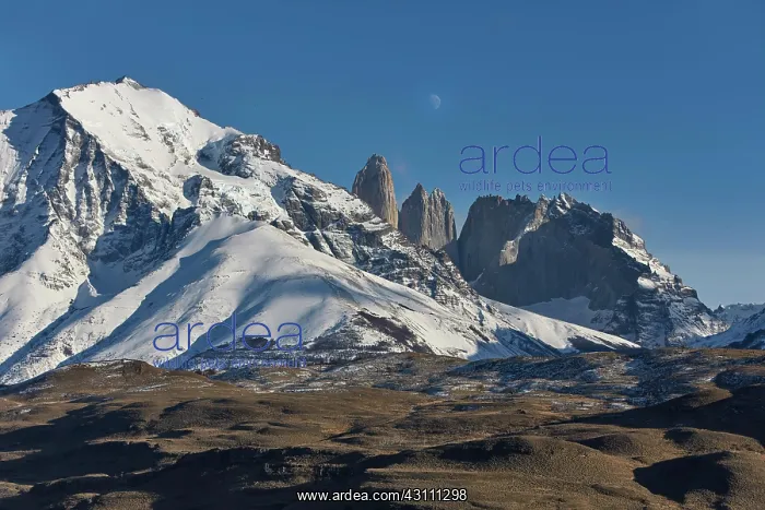 : Mountain landscape, snow-covered Monte Almirante : Mountain landscape, snow-covered Monte Almirante