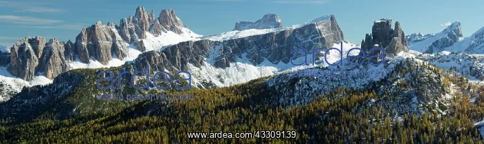 : Mountains - Dolomites in late autumn looking south-eastwards : Mountains - Dolomites in late autumn looking south-eastwards