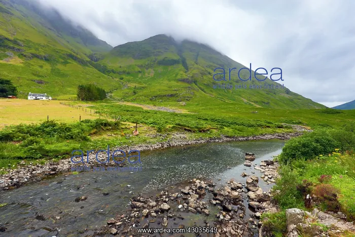 : Mountains in Glen Coe in the Scottish Highlands, Scotland : Mountains in Glen Coe in the Scottish Highlands, Scotland